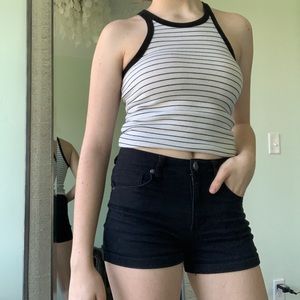 Black and White Striped Tank